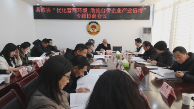 通城县政协召开“优化营商环境 助推台侨企业产业倍增”专题协商会议