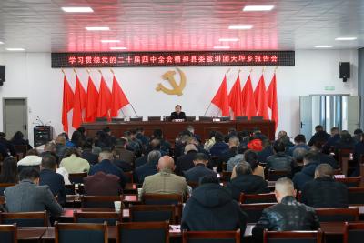 黄建平到大坪乡宣讲党的二十届四中全会精神