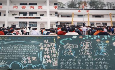 通城县大坪乡来苏完小开展宪法宣讲活动