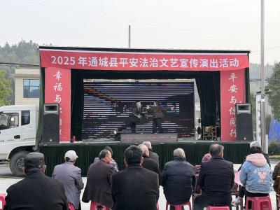 通城县马港镇：送戏下乡暖民心 平安宣传入人心