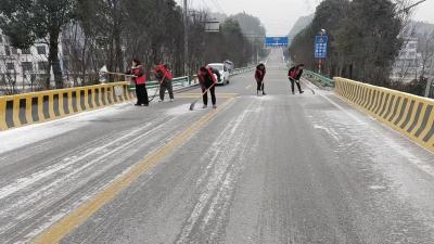 通城县麦市镇长冲村：破冰清雪保畅通 真情服务暖民心