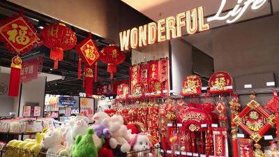 【视频-新春走基层】通城：年货采购热潮起 商超货足年味浓