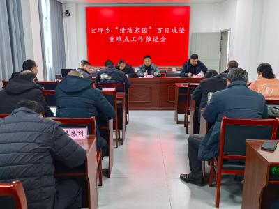 通城县大坪乡召开“清洁家园”百日攻坚重难点工作推进会