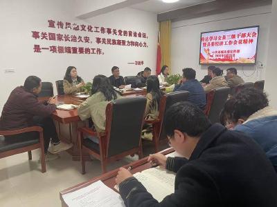 通城县委宣传部：传达学习全县三级干部大会精神 部署宣传系统贯彻落实举措 