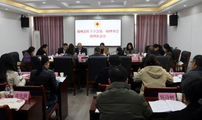 通城县红十字会第一届理事会第四次会议召开