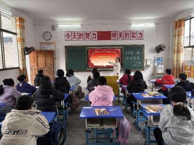 通城县大坪乡达丰小学开展思政教育开学第一课