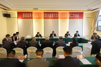 通城县第十九届人民代表大会第六次会议举行主席团第二次会议