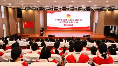 誓言砺初心 青春担使命｜共青团通城县委举行2026年新发展团员五四集中入团仪式 