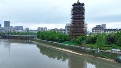 【聚焦“两河四岸”夜经济项目】雁塔公园改造升级 通城“两河四岸”夜经济项目加速推进  