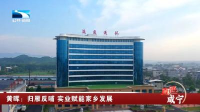 黄晖：归雁反哺 实业赋能家乡发展  
