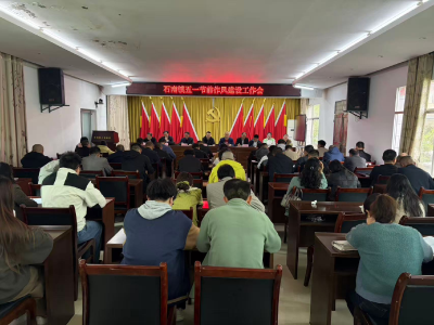 通城县石南镇召开五一节前作风建设工作会