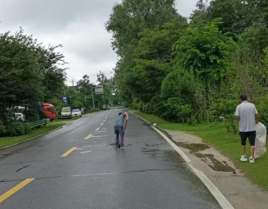 【清洁家园在行动】聚力道路提质 擦亮镇域颜值 | 通城县石南镇扎实开展353国道沿线环境专项整治
