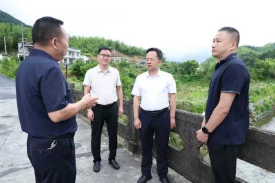 黄建平到马港镇检查防汛、防溺水和农村生活污水治理工作