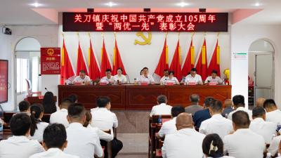 通城县关刀镇召开庆祝中国共产党成立105周年暨“两优一先”表扬大会