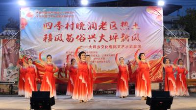 通城县大坪乡花墩村：颂党旋律激昂 文明新风唱响