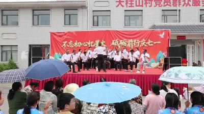 视频-通城县沙堆镇大柱山村举办庆“七一”文艺汇演活动  