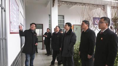 咸宁中院调研组到崇阳调研人民法庭参与服务“共同缔造”工作