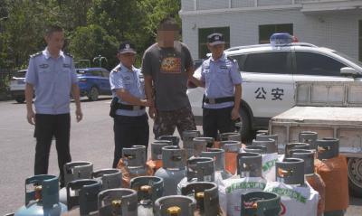 崇阳县查获一起瓶装液化气跨区域非法经营行为