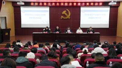 崇阳县开展第五次全国经济普查方案培训班