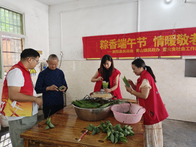 崇阳县青山镇：粽香端午节  情暖福利院