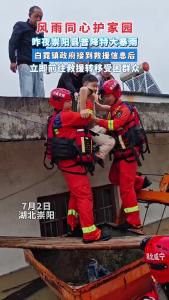 微视 | 崇阳县白霓镇紧急救援转移受困群众