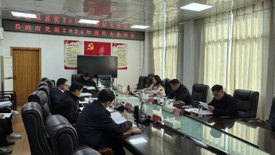 徐望主持召开县政府党组2024年度民主生活会