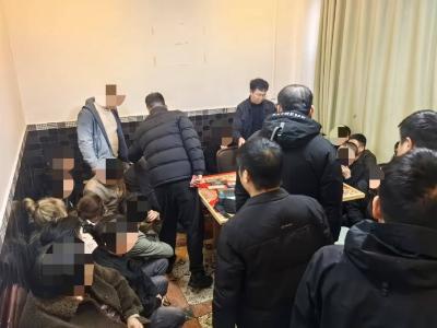崇阳一烤肉店内暗藏赌博窝点   34人当场被抓