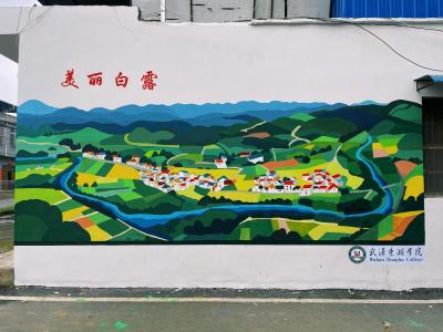 咸宁崇阳：墙绘长廊成为新晋“打卡点”