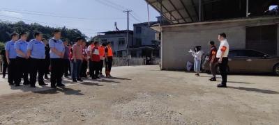 崇阳县石城镇开展山洪灾害防御应急演练
