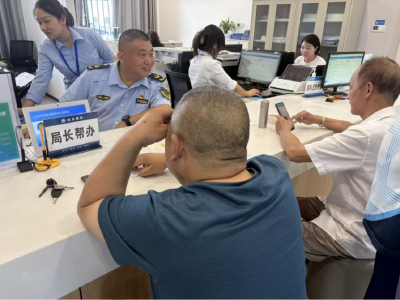 局长坐窗口：面对面服务“高效办成一件事”