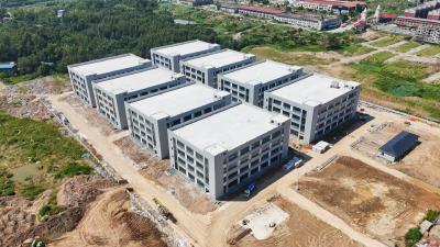 【聚焦重点项目建设】崇阳县智创园主体工程完工  企业入驻装修火热进行中
