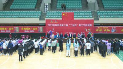 热力开打！崇阳县第三届“工友杯”职工气排球赛启幕