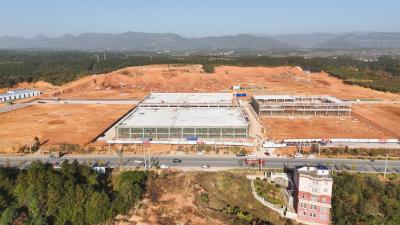 【聚焦重点项目建设】抢先看，崇阳首家新能源汽车商城进度条“刷新”！