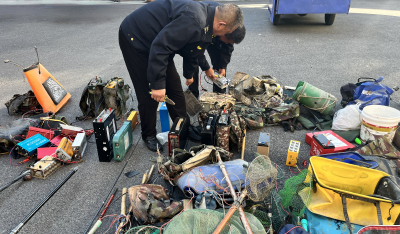 利剑出鞘护生态！崇阳集中销毁非法渔具 