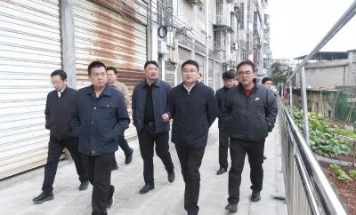 徐望徒步巡查崇阳大道  调研督导城市文明提升工作