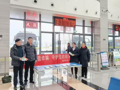 农行崇阳县支行开展“金穗护归程 反诈伴您行”反诈宣传活动