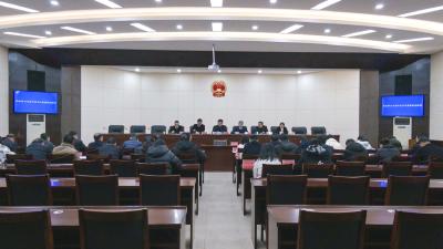 石磊主持召开崇阳县第十九届人民代表大会常务委员会第三十九次会议