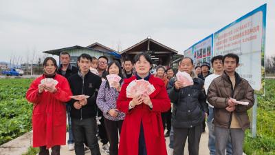 【新春走基层】发工钱啦！隽青农场让农户安“薪”过大年