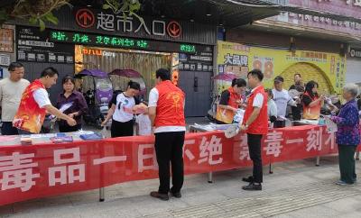 崇阳县沙坪镇开展“6·26”国际禁毒日系列宣传活动