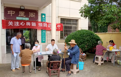 崇阳县肖岭乡卫生院开展“关注心房颤 预防脑卒中”义诊活动