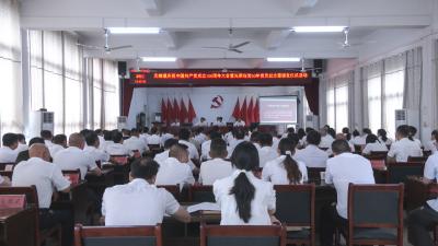 崇阳县天城镇举行庆祝中国共产党成立105周年大会暨“光荣在党50年”纪念章颁发仪式