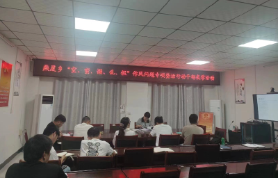 燕厦乡：开展作风整顿专项行动青年干部夜学活动
