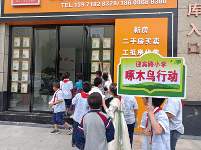 迎宾路小学开展“啄木鸟行动”社会实践活动