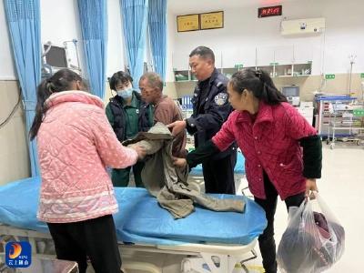 九宫山镇：男子务农受伤 辅警及时救助 