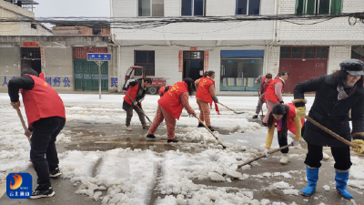 【防范应对新一轮低温雨雪冰冻天气】杨芳林乡：铲雪除冰“齐动员” 全力以赴“保平安”