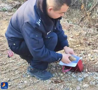 村民喂鸡发现“铁疙瘩”，通山公安民警妥善处置