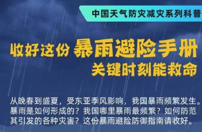 最高级别暴雨红色预警生效中 避险防御指南请收好