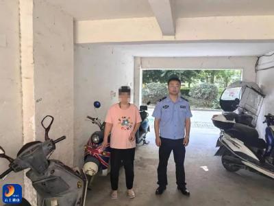 路遇摩托贪念起 “顺手牵羊”终被抓
