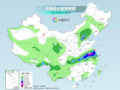 今明天江淮等地强降雨逐渐减弱 江南华南等地高温耐力十足