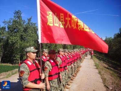 通山县大畈镇应急排：驰骋嘉鱼县魏家码头防汛抢险